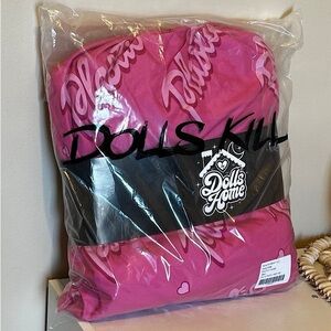 Pink “Plastic” Bed Sheets - Dolls Kill - BNWT